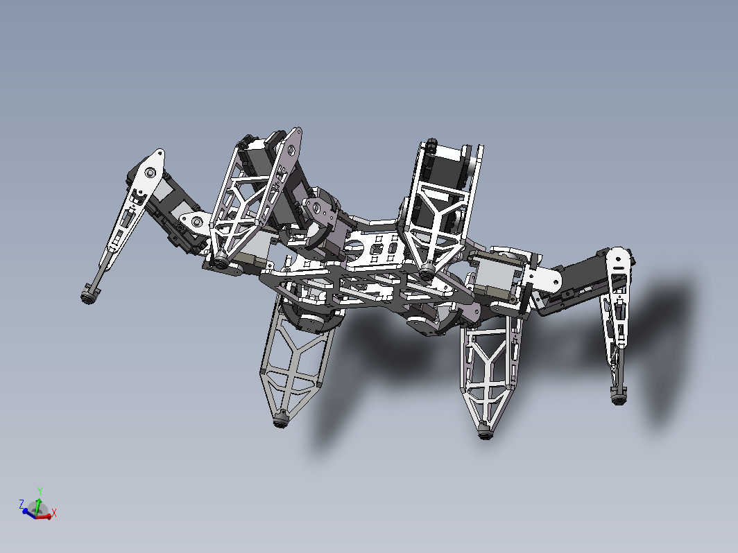 六足蜘蛛爬行机器人 Hexapod robot