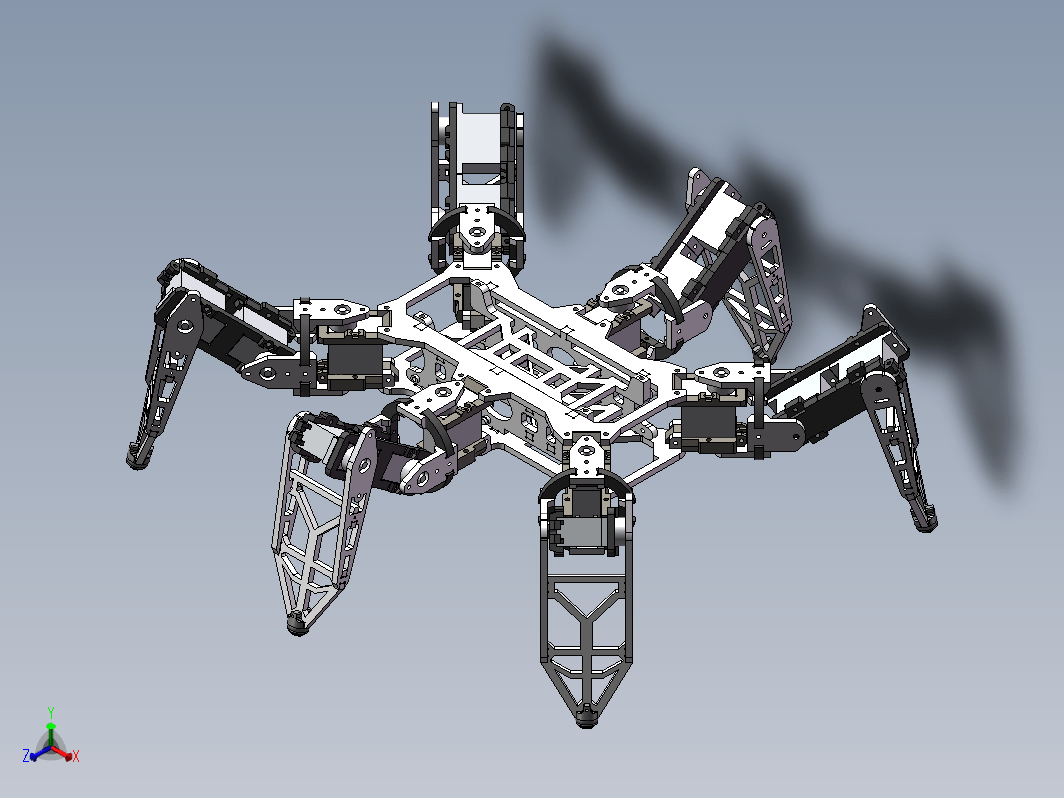 六足蜘蛛爬行机器人 Hexapod robot