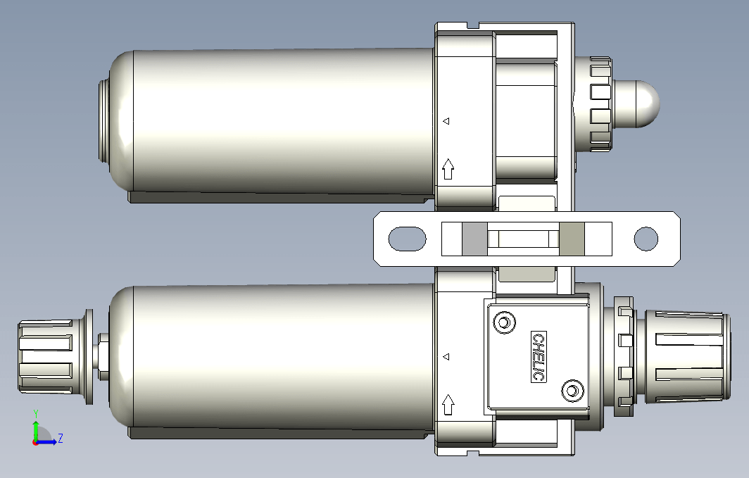 气源处理元件二点式组合3D-NFC-300-02-MG系列