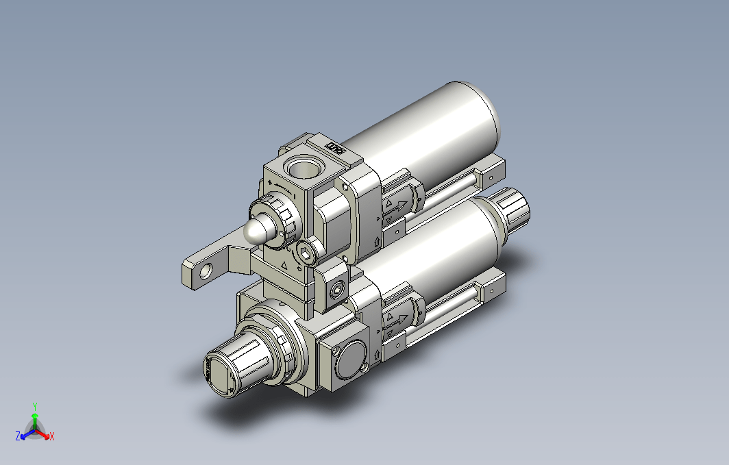 气源处理元件二点式组合3D-NFC-300-02-MG系列