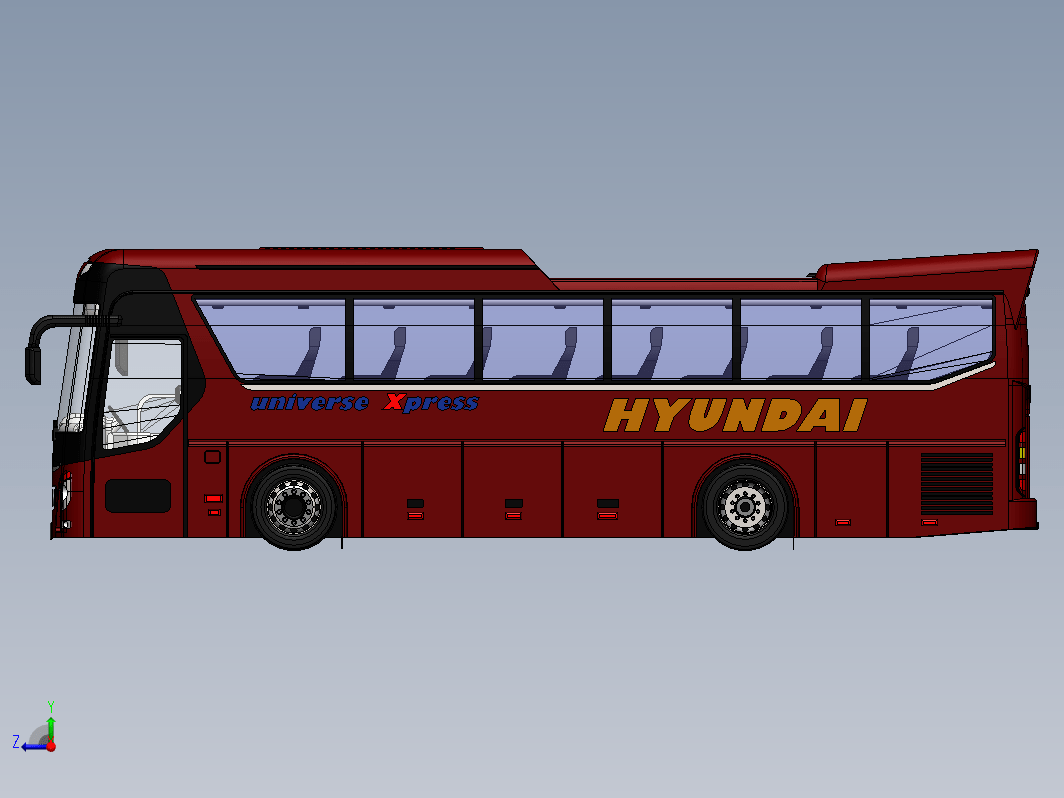 Hyundai Universe-xpress旅游大巴士车