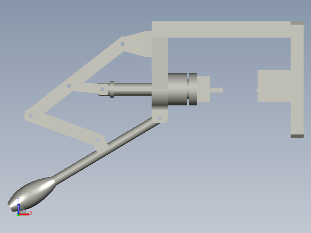 手动冲床proe运动仿真