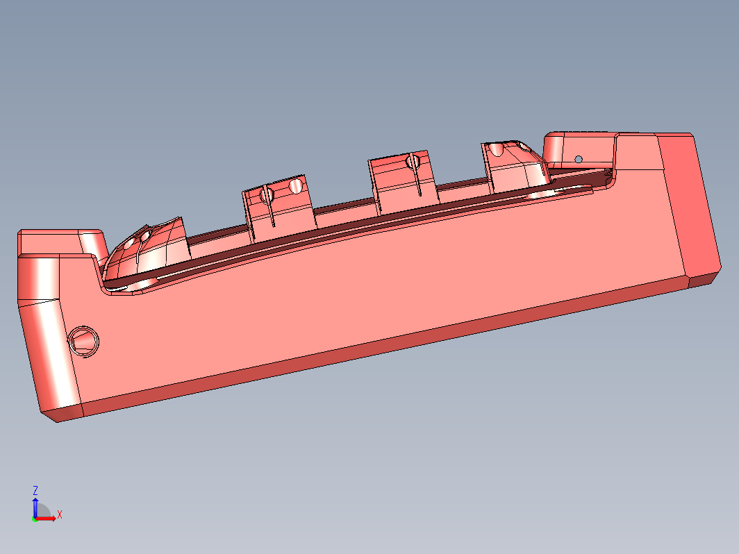 整体倾斜式顶出模具