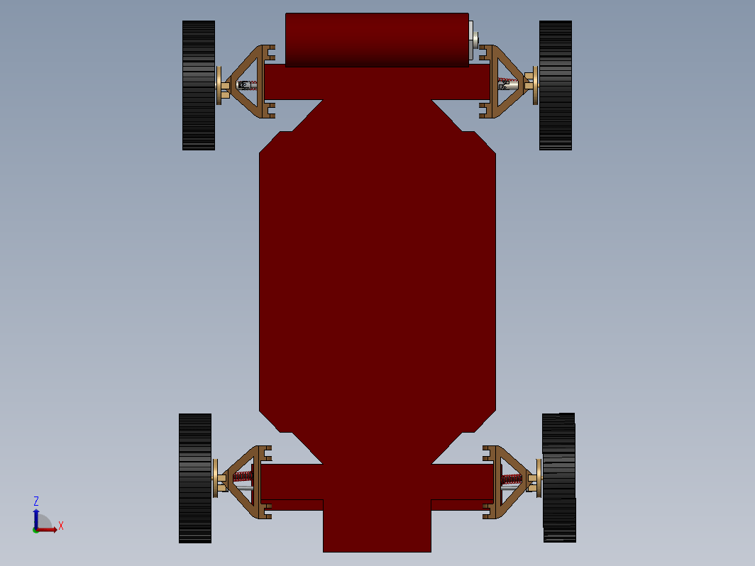 电池玩具车底盘结构