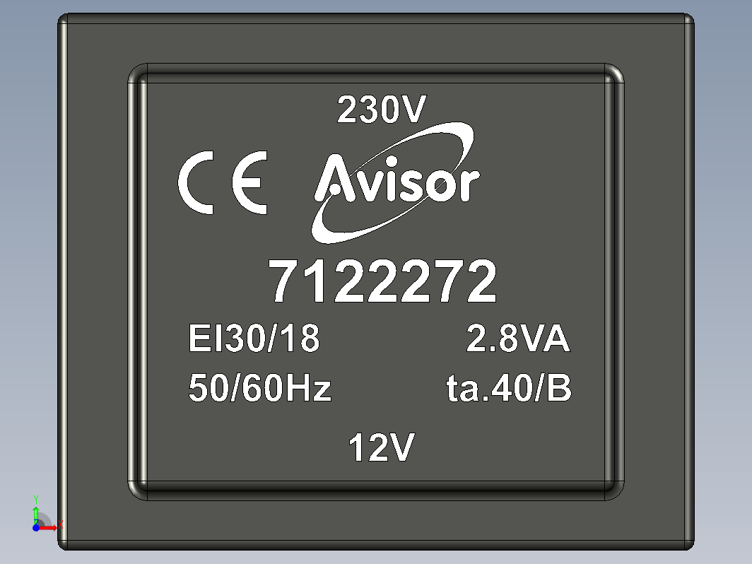 变压器 23012V 2.8VA - AVISOR 7122272