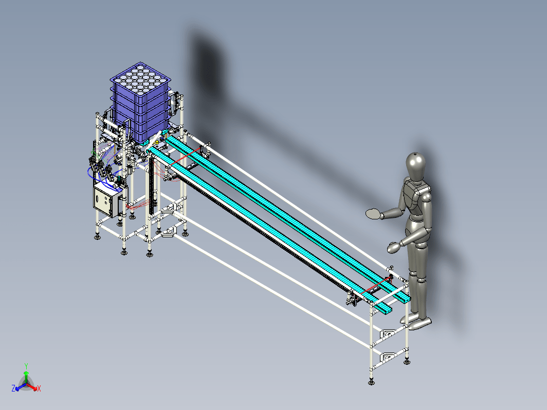 精益管货架 Karakuri Less Energy Mechanism