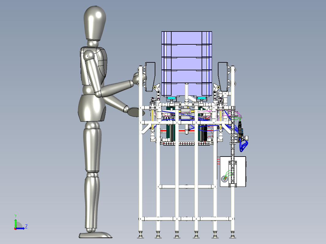 精益管货架 Karakuri Less Energy Mechanism