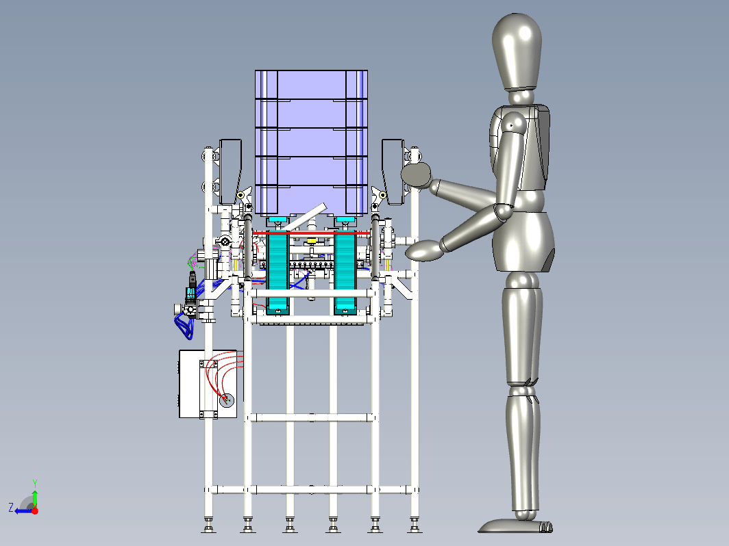 精益管货架 Karakuri Less Energy Mechanism