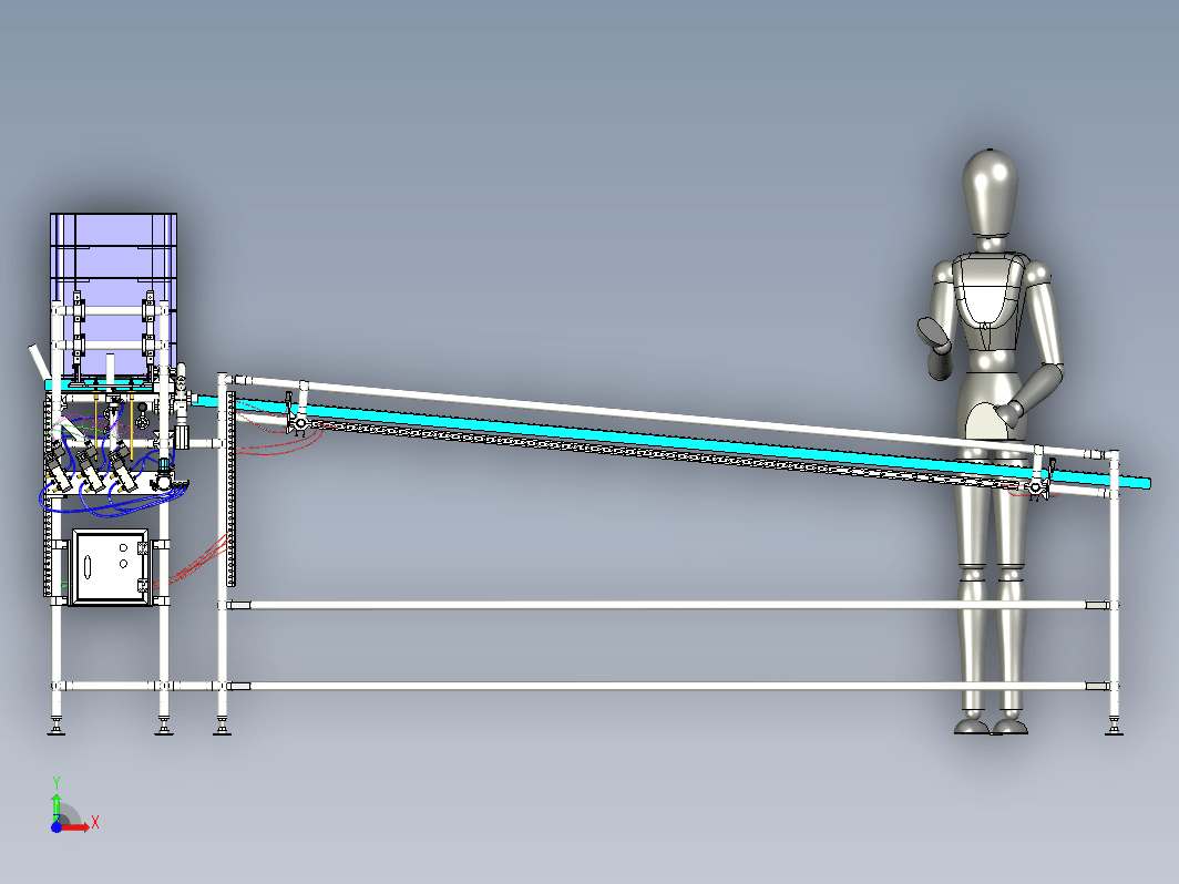 精益管货架 Karakuri Less Energy Mechanism