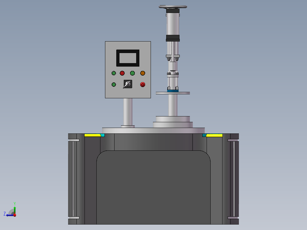 瓶盖自动压缩锁紧机三维模型设计