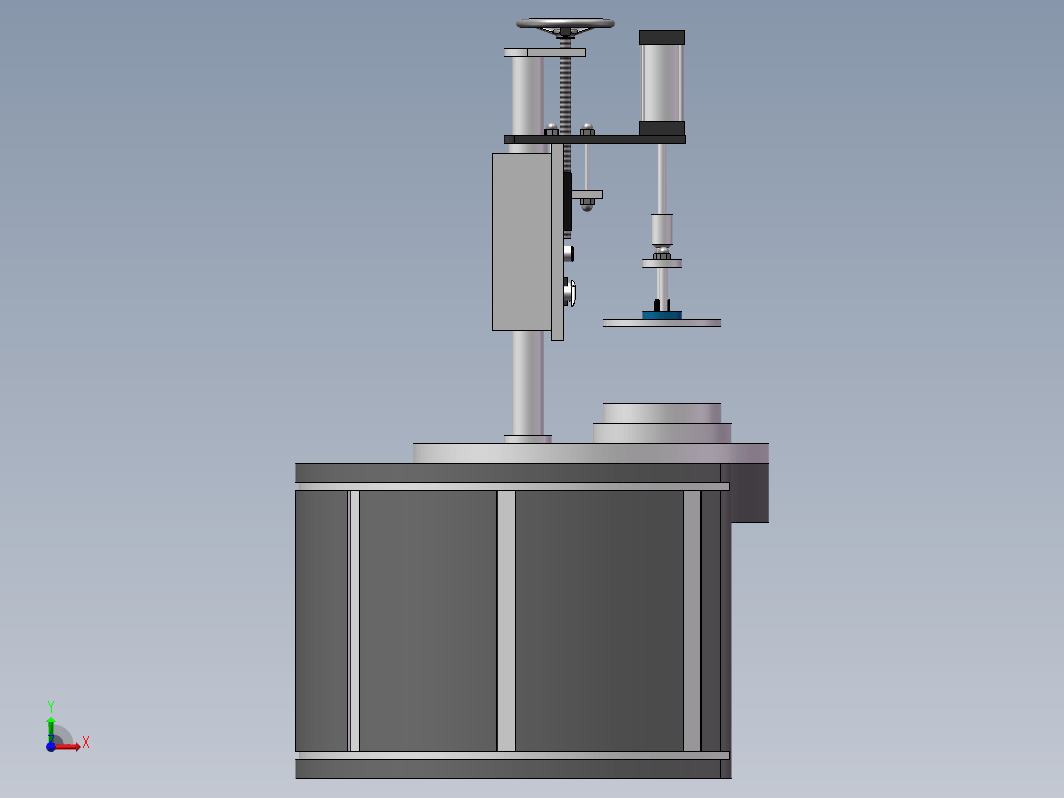 瓶盖自动压缩锁紧机三维模型设计