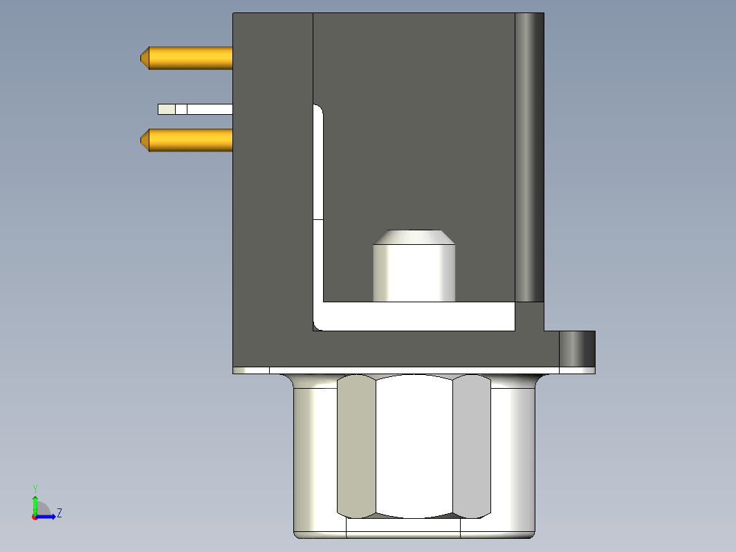 DB-9,25,37 公直角连接器