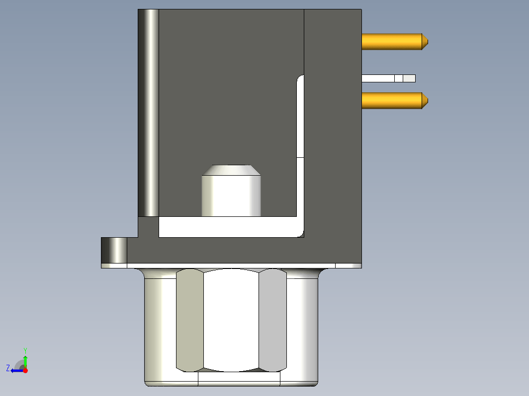 DB-9,25,37 公直角连接器