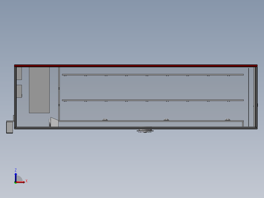 冷藏车车厢三维SW2022带参