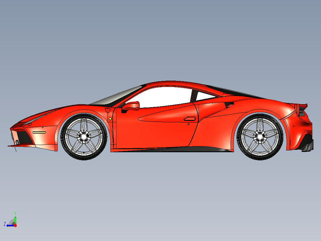 双座敞篷跑车 Ferrari 488 Spider 2017