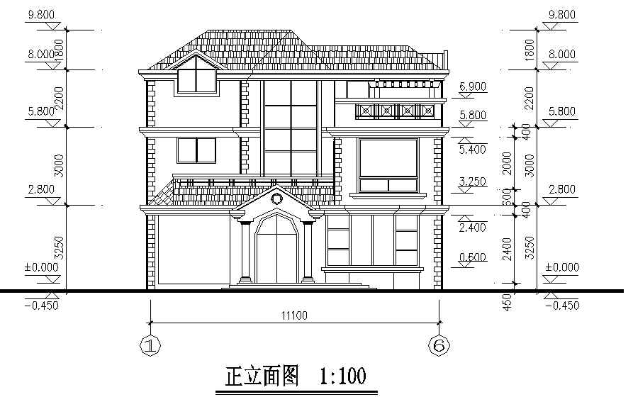 二层新农村别墅全套CAD图纸