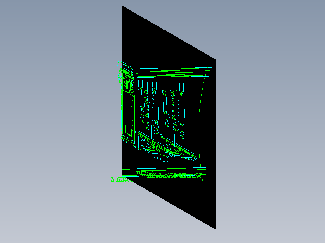 CAD室内设计施工-楼梯 FH10A006