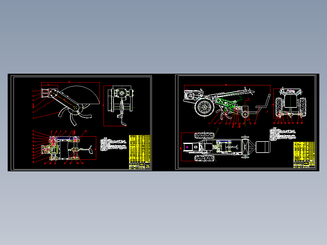 果园开沟施肥机设计+CAD+说明书