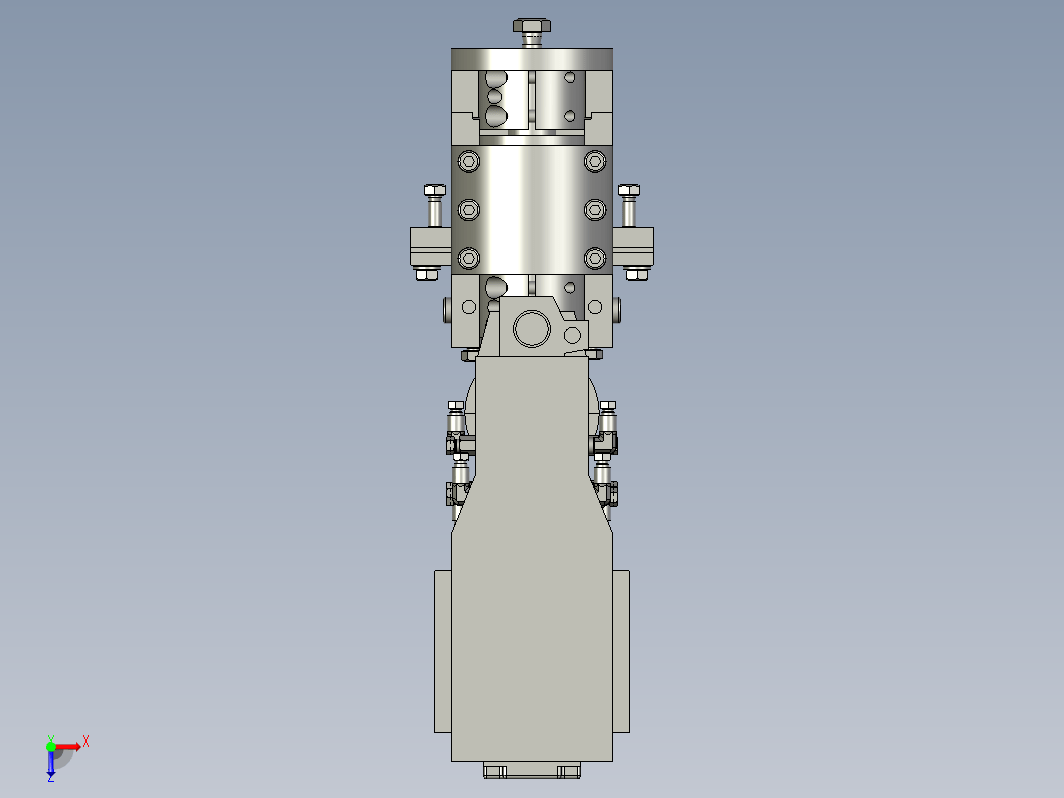 钻头调整机构3D模型图纸