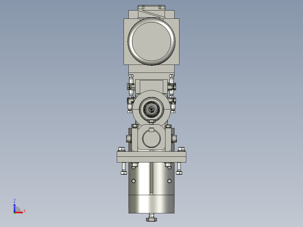 钻头调整机构3D模型图纸