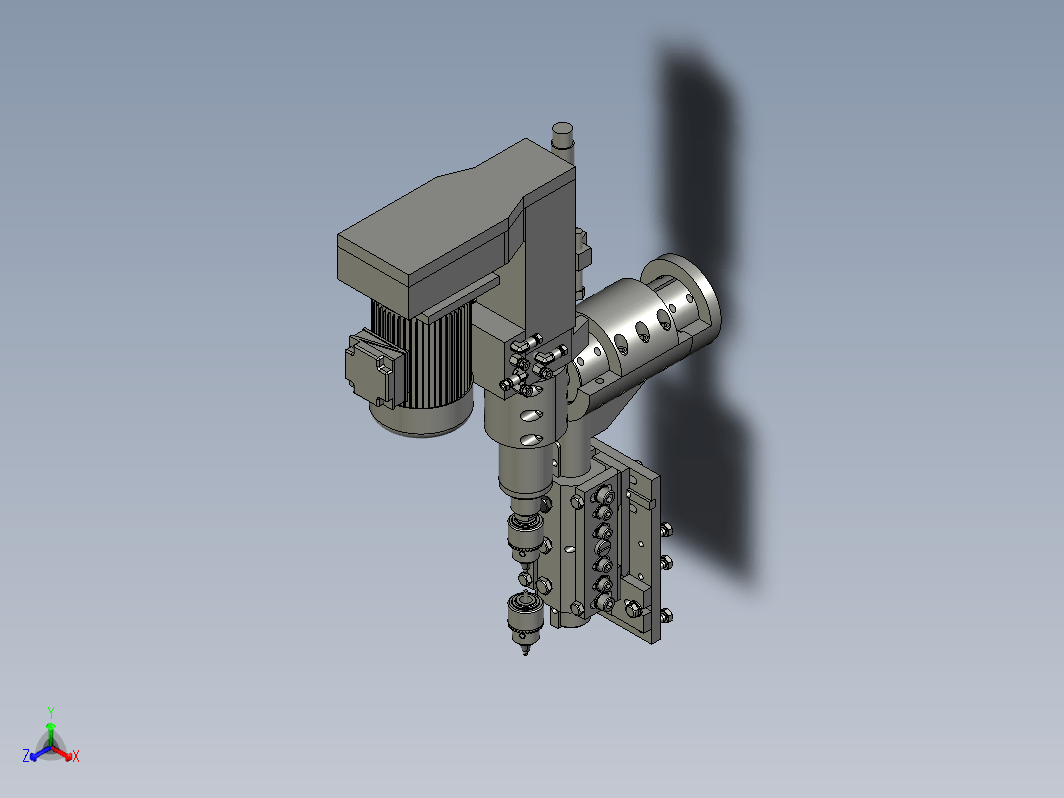 钻头调整机构3D模型图纸