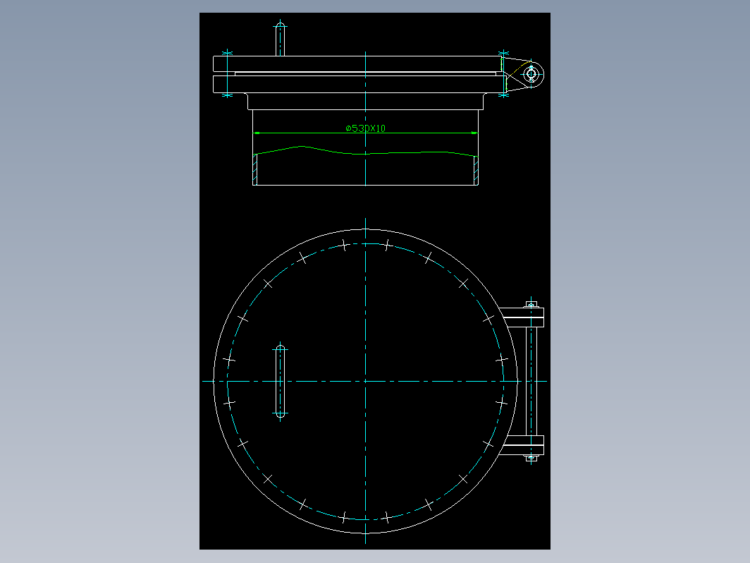 HG21517-95回转盖带颈平焊法兰人孔 A-TG-500-1.6