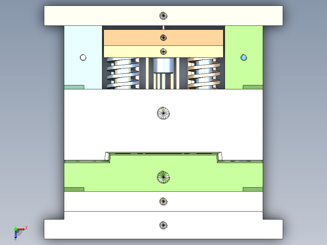 轨道灯配件模图（细水口）