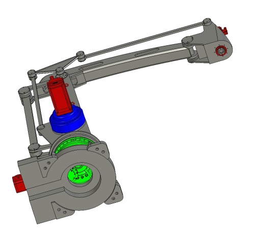 四自由度码垛机器人三维Creo3.0带参缩略图
