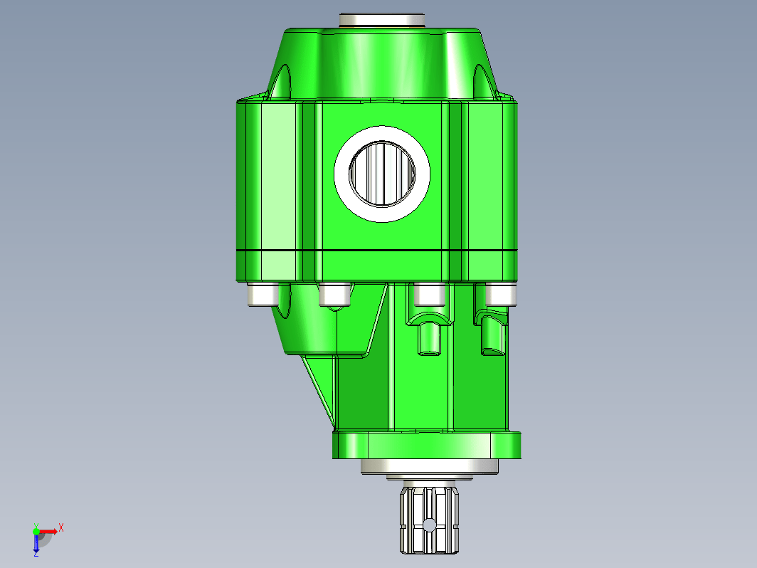 齿轮泵半剖结构 Gearpump