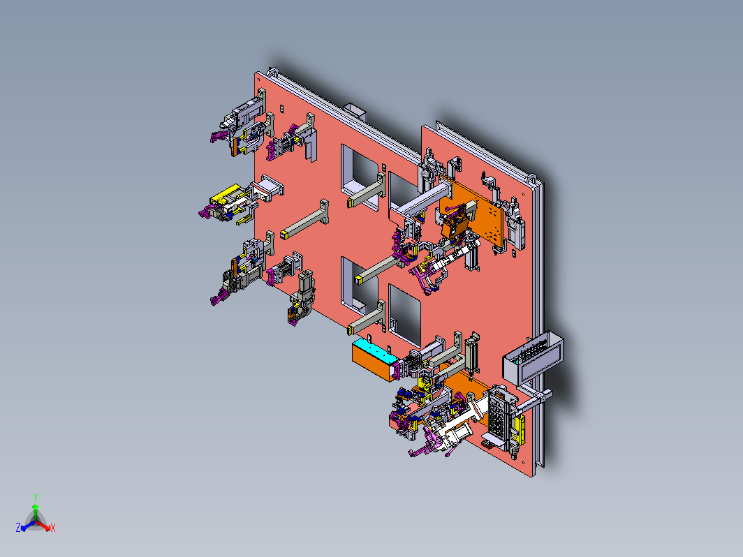 汽车焊接工装夹具 地板定位夹具