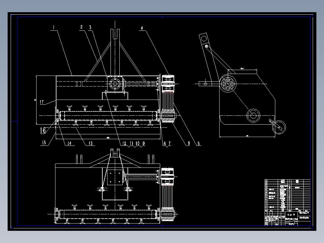 棉花秸秆粉碎还田机的设计+CAD+说明书