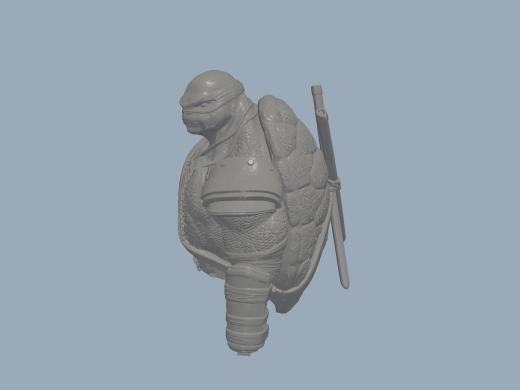 忍者神龟 蓝天使 高精度3D打印模型缩略图