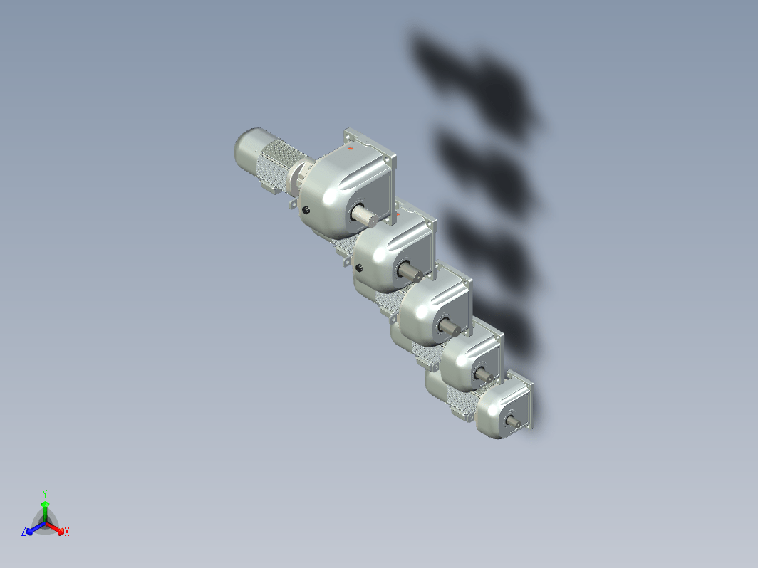 5款电机减速机带刹车系列GM dbb -2,2kW