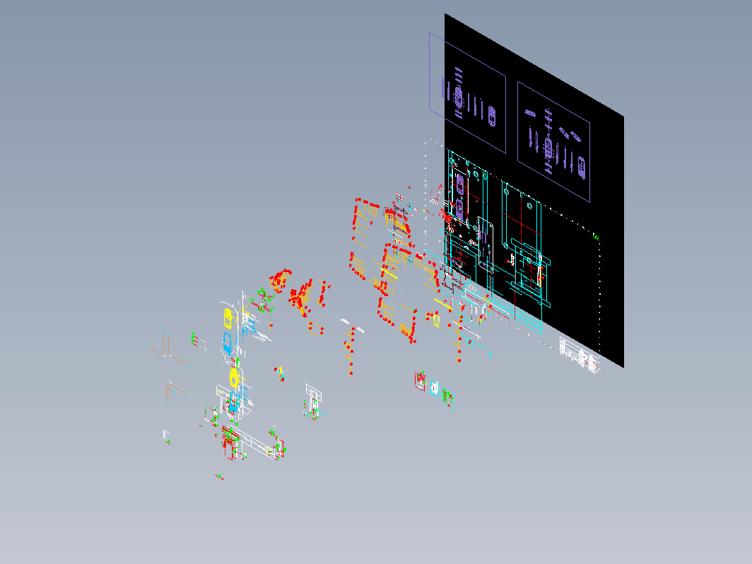 手机模具图三套