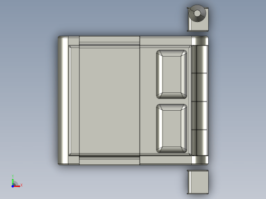 双人床建模缩略图