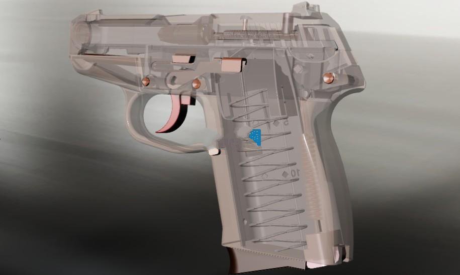 【2257】Kel-Tec P-11袖珍手枪CAD设计