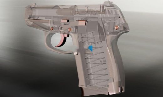 【2257】Kel-Tec P-11袖珍手枪CAD设计缩略图