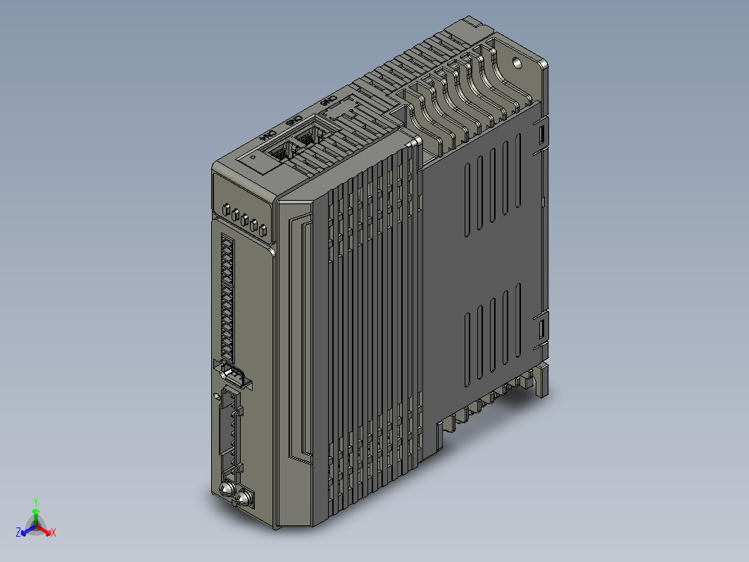 雷赛L6脉冲系列私服驱动器3D图纸