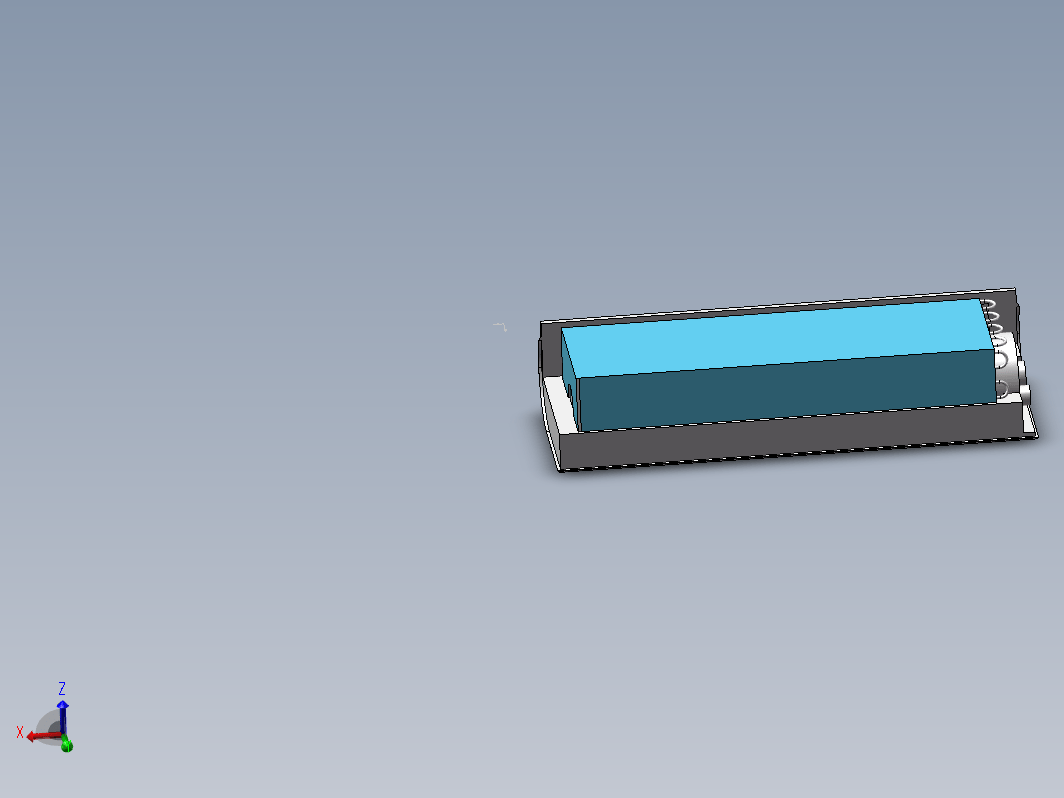 空调内机内部结构示意模型