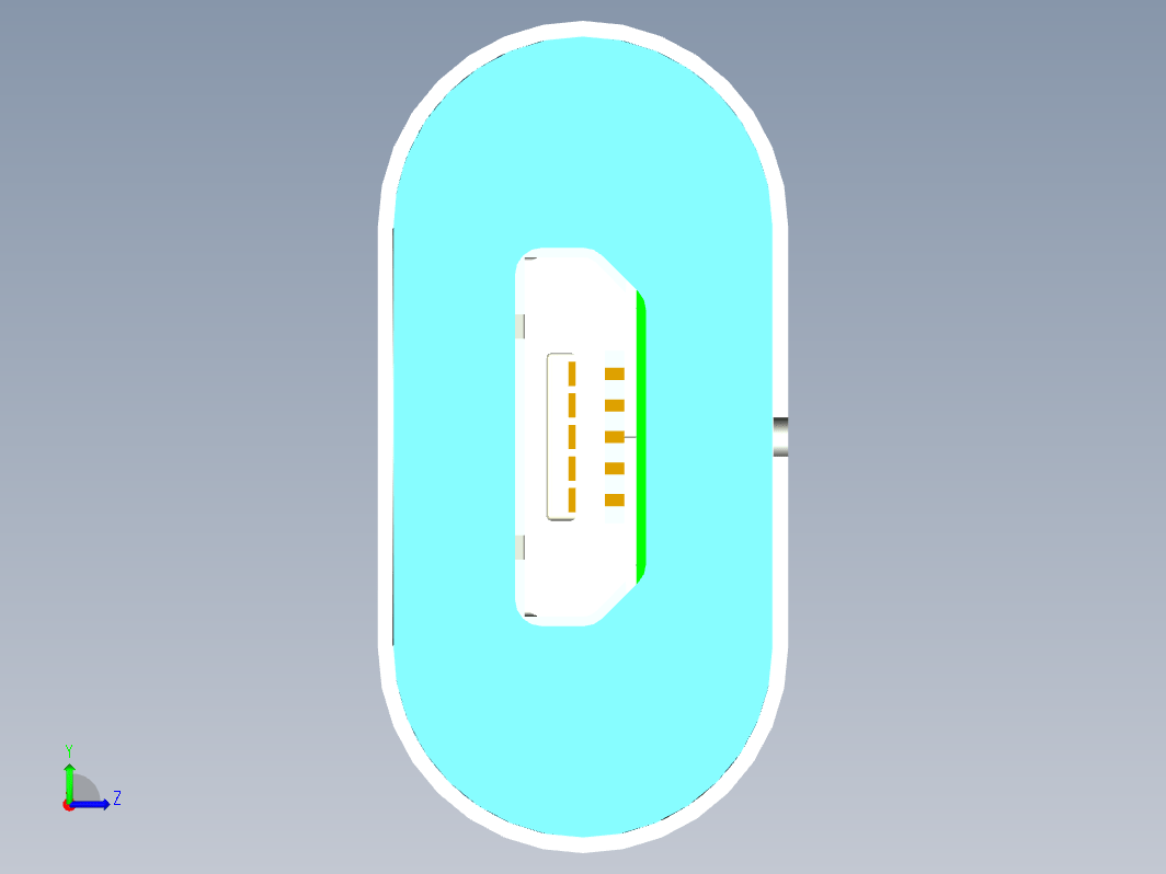 一款电子烟结构3D图三维ProE5.0带参