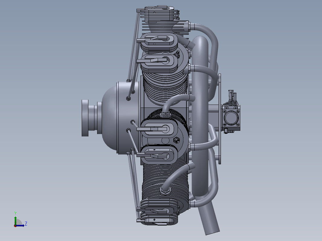 星形发动机 Valach Motors R7-800