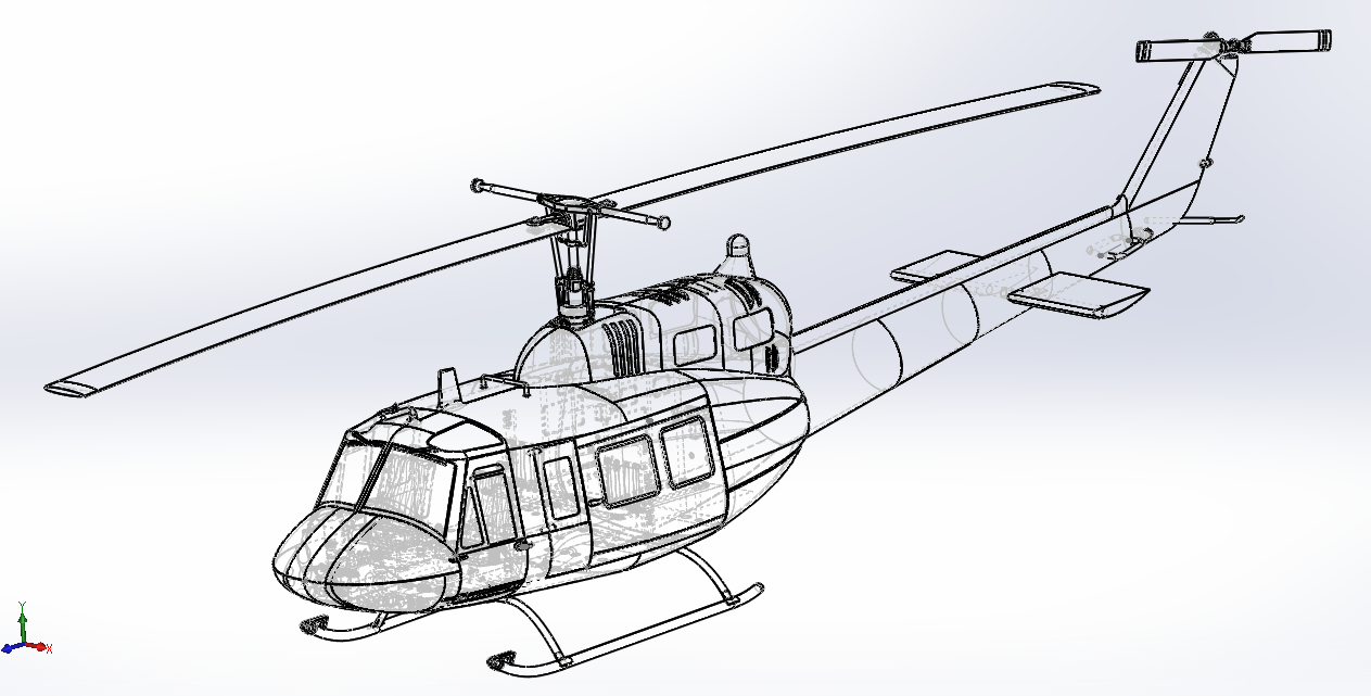 直升机 Bell UH-1 Iroquois