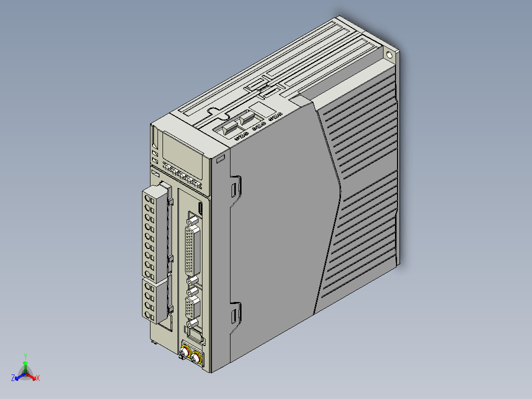 标准型伺服驱动器01052537-WXSTEP_B00（整机3D模型）