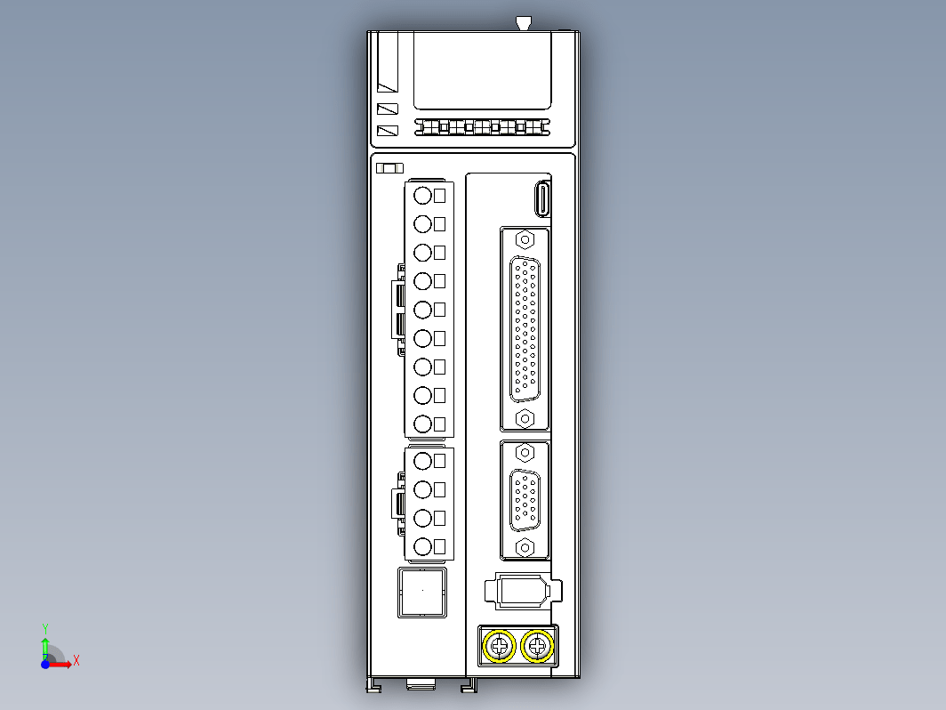 标准型伺服驱动器01052537-WXSTEP_B00（整机3D模型）