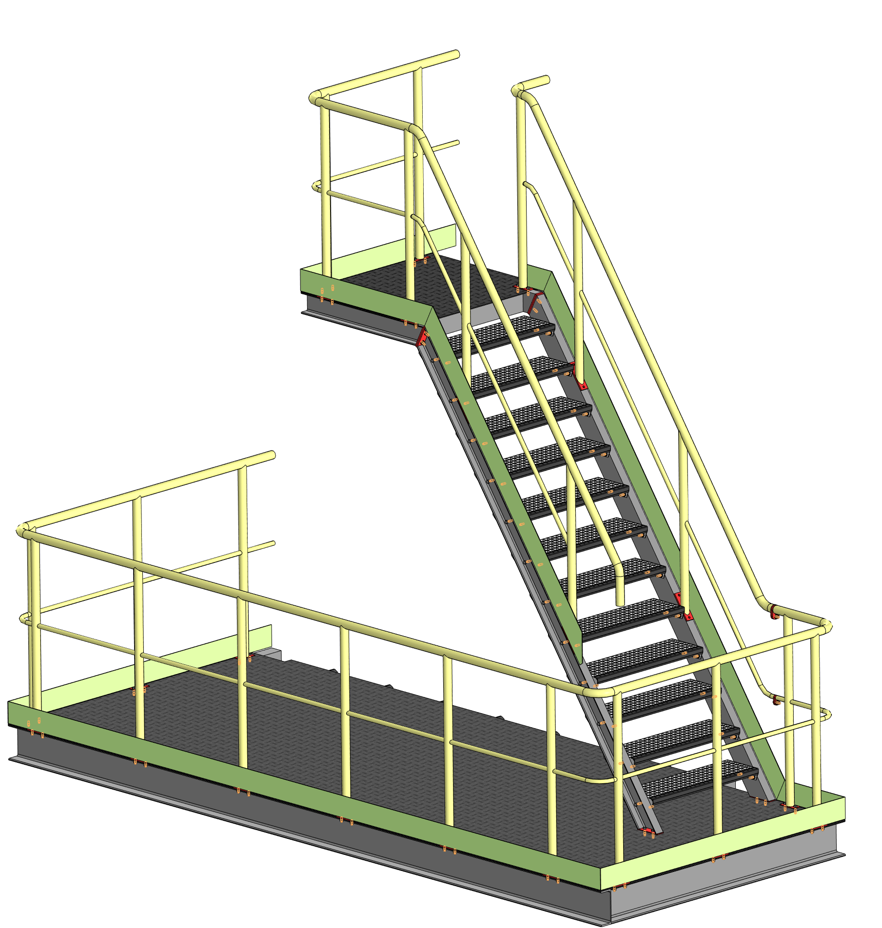 带楼梯的平台 Balcony with stairs