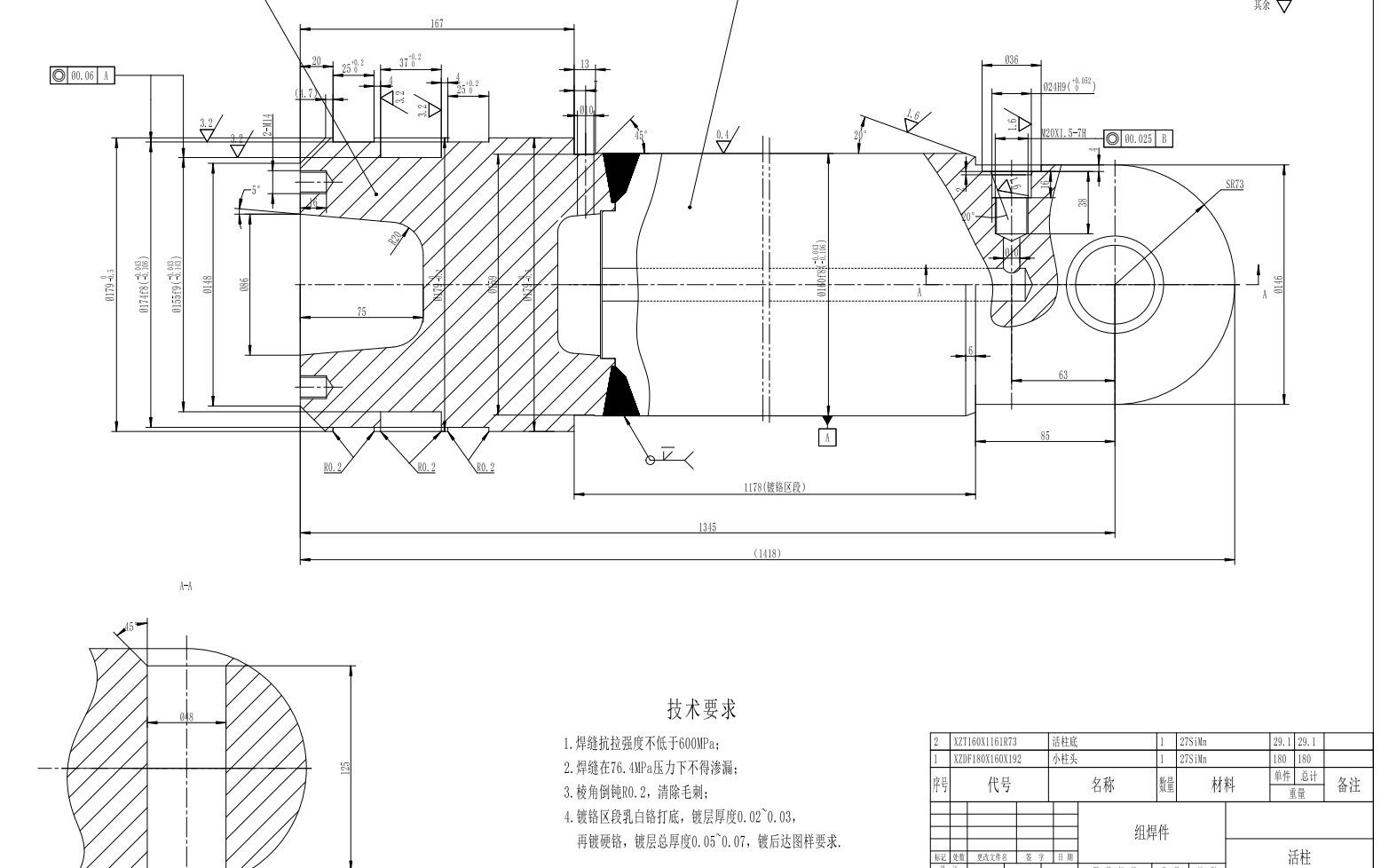 ZY4000-16-36液压支架之250-180 235-160双伸立柱