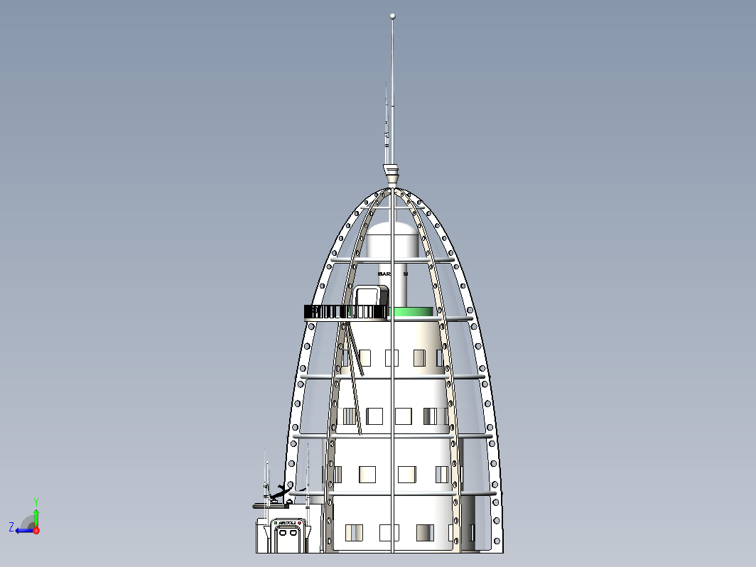 月亮的娱乐中心科幻建模模型