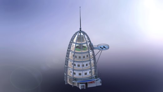 月亮的娱乐中心科幻建模模型缩略图