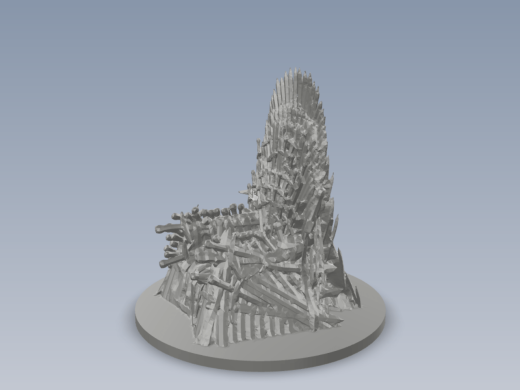 权力的游戏铁王座模型 Iron_Throne_Fixed