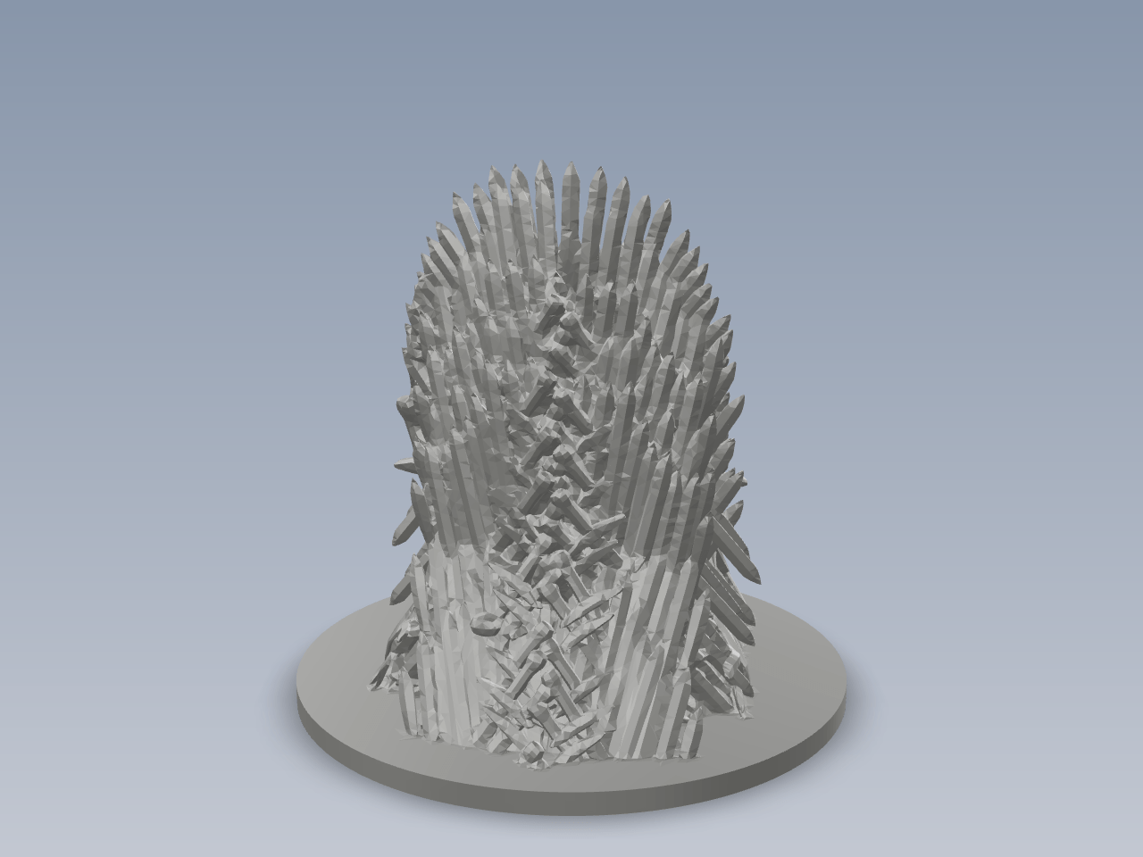 权力的游戏铁王座模型 Iron_Throne_Fixed